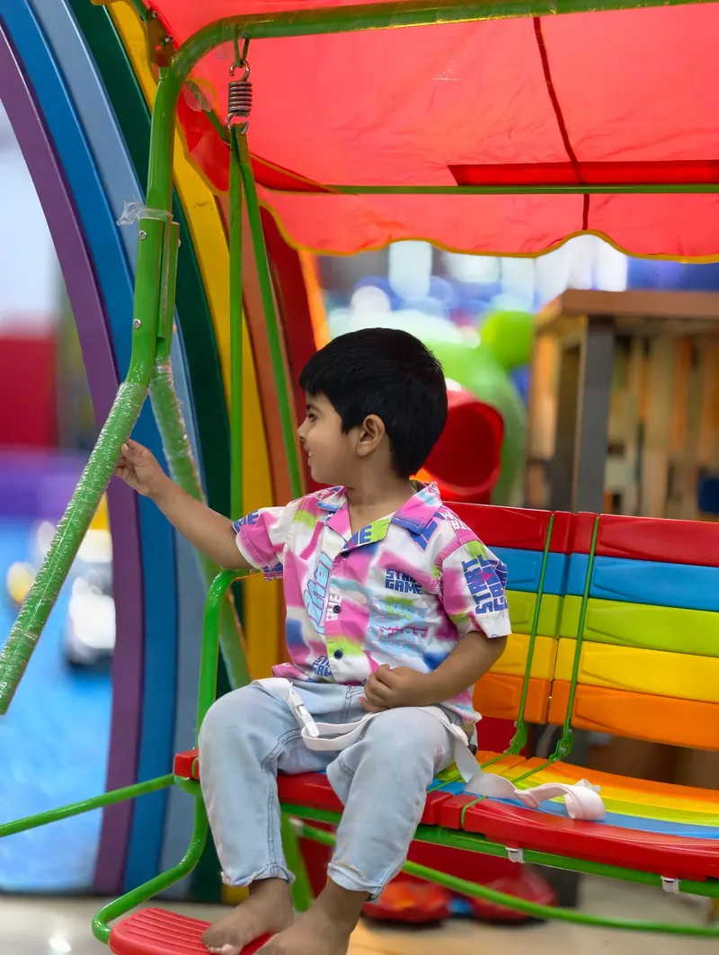 Padded play equipment at Rainbow Kids Zone